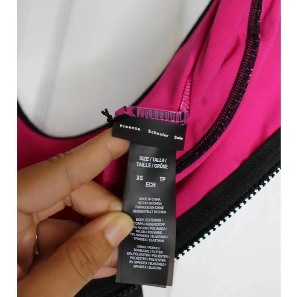 Proenza Schouler Striped Swimsuit One Piece Pink - Picture 7 of 10